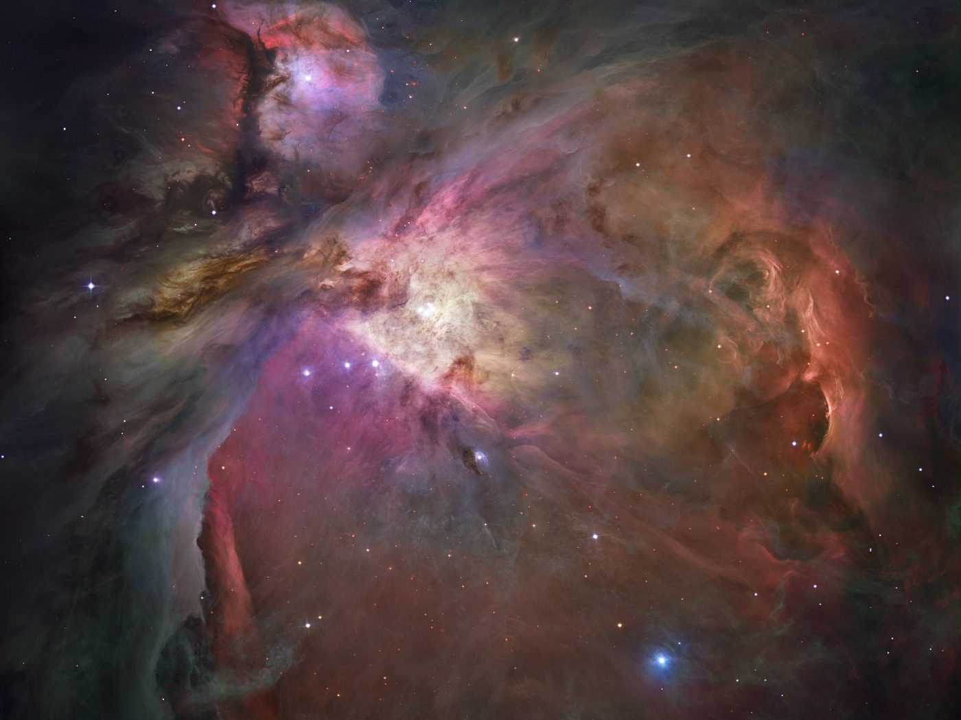 The Orion Nebula imaged by Hubble
